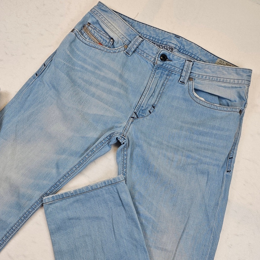 Diesel Thavar Slim-Skinny Light Wash Denim Jeans 0852I W31 L32 Mens